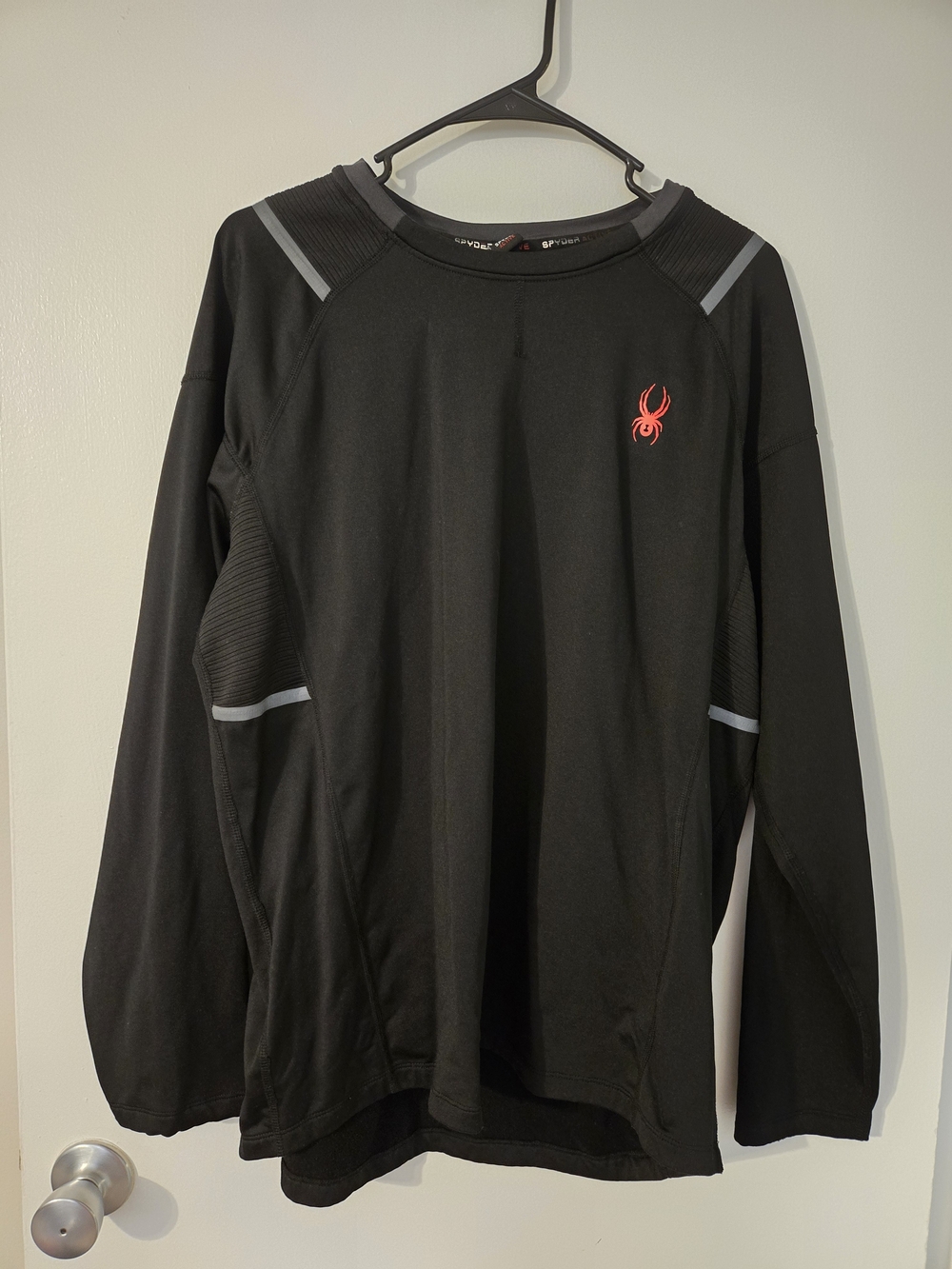 Spyder Active Men’s Performance Long Sleeve Shirt Black Large